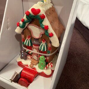 Stocking Holder Gingerbread House Kurt Adler Christmas Holiday Tree Decor NEW